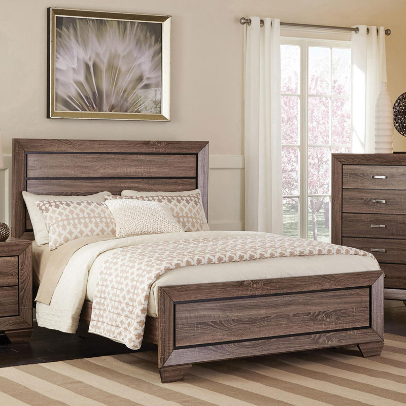 Standard Bed, Queen, Brown