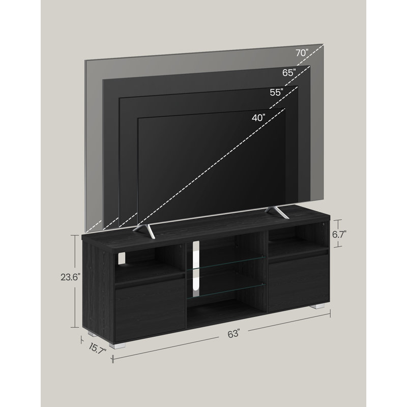 Kazuye TV Stand With LED Lights for TVs up to 70"