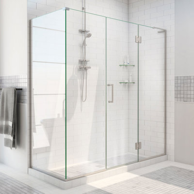 Unidoor-X 70.5" x 72" Rectangle Hinged Shower Enclosure