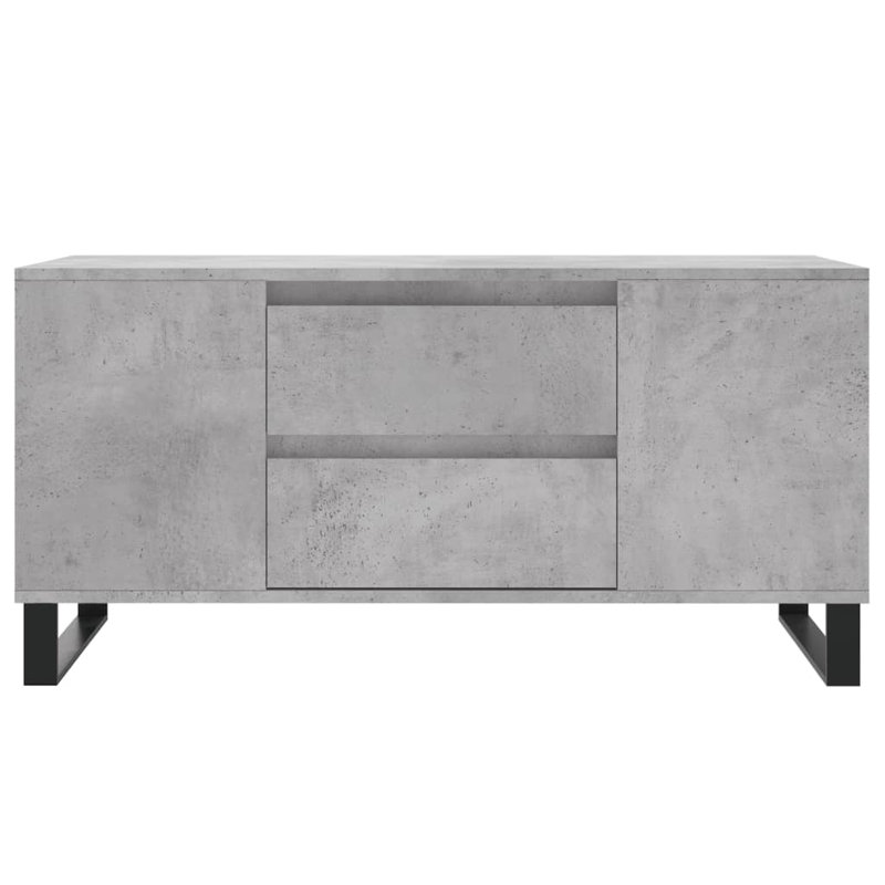 Mikalai Sled Coffee Table with Storage, Concrete Grey