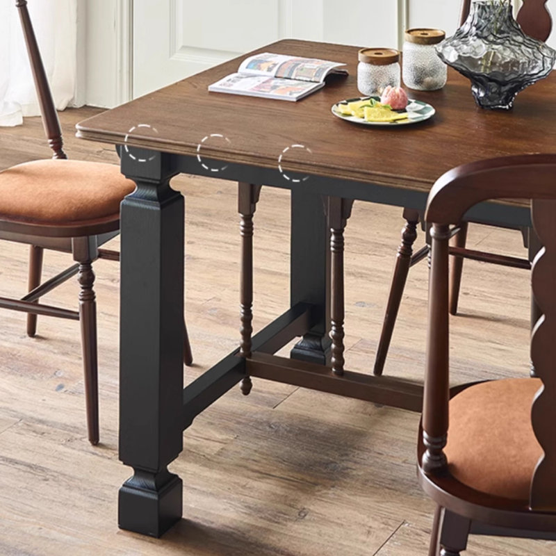 Table rectangulaire rétro exquise et durable, H 29,92 po x L 78,74 po x l 35,43 po