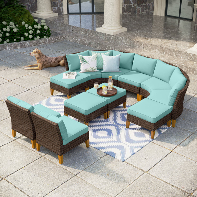 Ensemble de conversation modulaire avec coussins Argyri