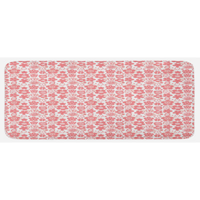 Cottage / Country Floral Synthetic Kitchen Mat