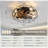 Jernisha 19" Caged Enclosed Low Profile Ceiling Fan with Lights and Remote Control-424022418-409845355-409845354