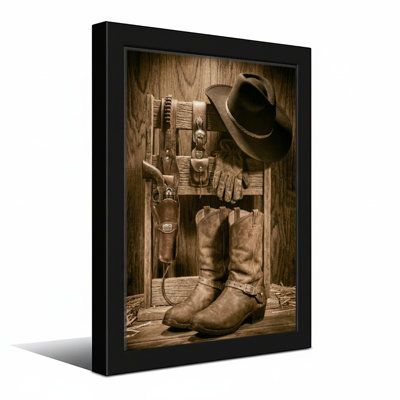 cowboy Western Hat Boots Gun Holster Leather Glove