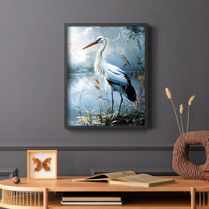 ANIMALS Series XCV - reproduction encadrée de qualité supérieure - prête à être accrochée - aucun clou requis, Noir