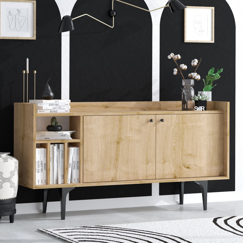Anatolija 150cm Console Table, Brown/Beige
