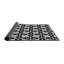 Tapis noir/blanc tissé à la machine-1837226224