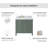 Cambridge 37'' Solid Wood Single Bathroom Vanity in Vintage Green, with 1.5'' Carrara Marble Top, Left Offset, Oval Sink-132471783-121089644