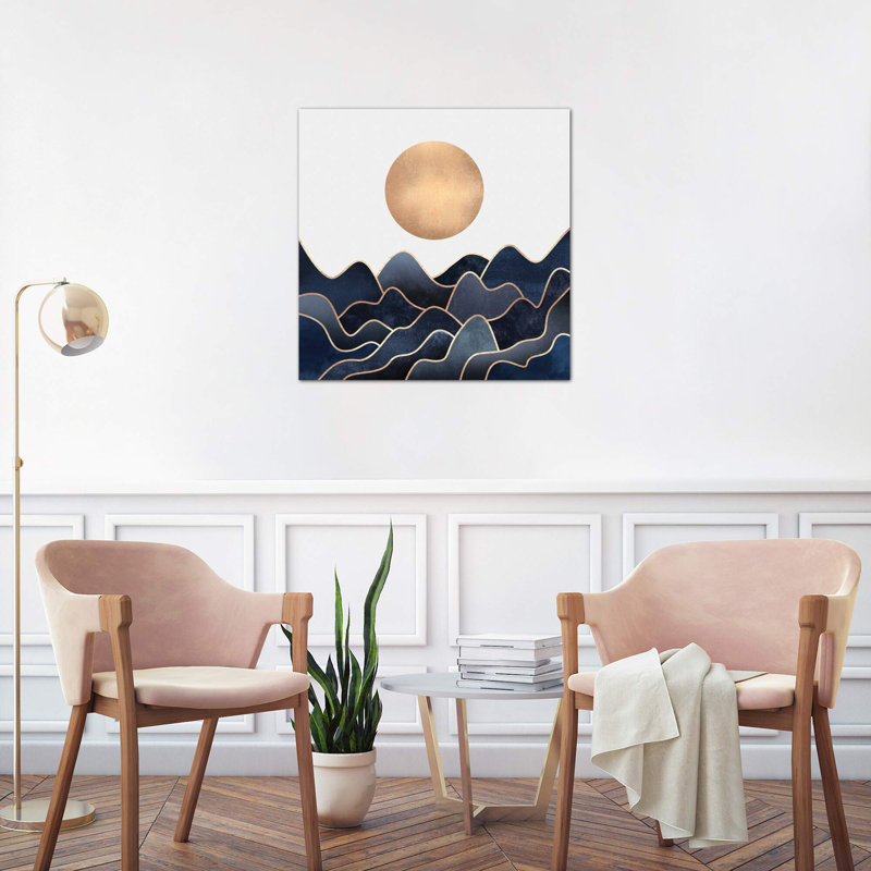 Waves by Elisabeth Fredriksson - Wrapped Canvas Print, 66.04 cm H x 66.04 cm W x 3.175 cm D