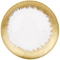 Glass Gold Charger Plates, From $30 Until 11/20, Wayfair