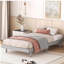Base de lit plateforme flottante de conception moderne pour lit gris