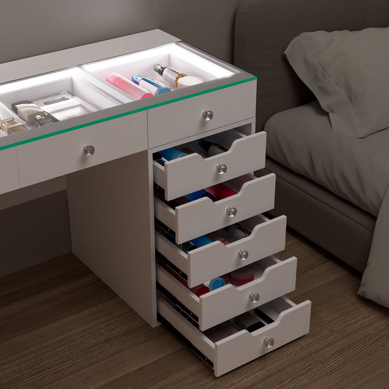 Nakeema Dressing Table with LED Lights