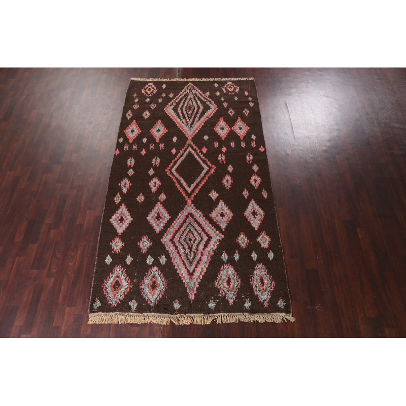 Tapis tribal marocain noué à la main 6 x 11