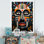 Tribal masque africain IV - art mural tribal africain