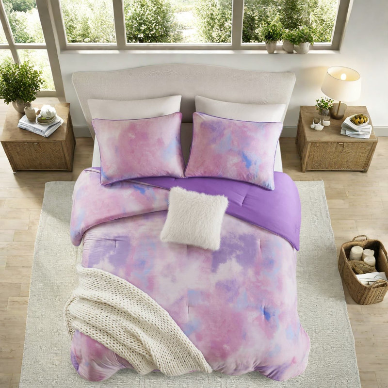 OEKO TEX Bedding Sets, King Cal King Polyester, Modern Watercolor Home
