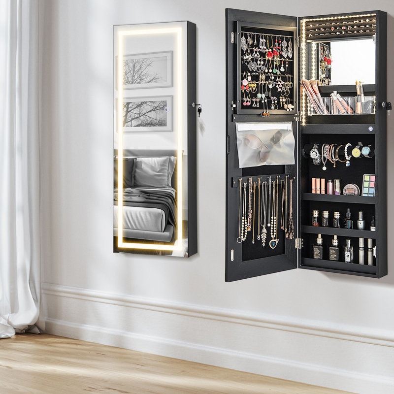 Deianna Jewelry Armoire, White