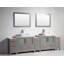  Ensemble de meuble-lavabo double 108 "avec miroir 108"-27042751