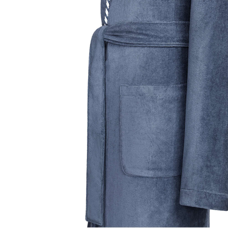 Peignoir 100% coton Robert, bleu, TTTG