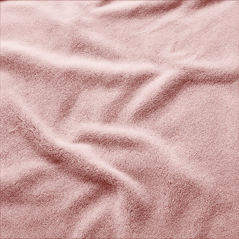 Fairmont Park Solid Color Lightweight, Warm Breathable, Soft Sherpa Fleece Blanket, Pink, Single 150cm x 130cm