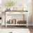 Console Table With 2 Drawers, Farmhouse Sofa Table With Storage Shelf, Accent Wood Entryway Table-106000297