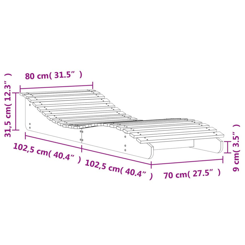 Plattsburg 205cm Long Reclining Single Chaise, Wax Brown
