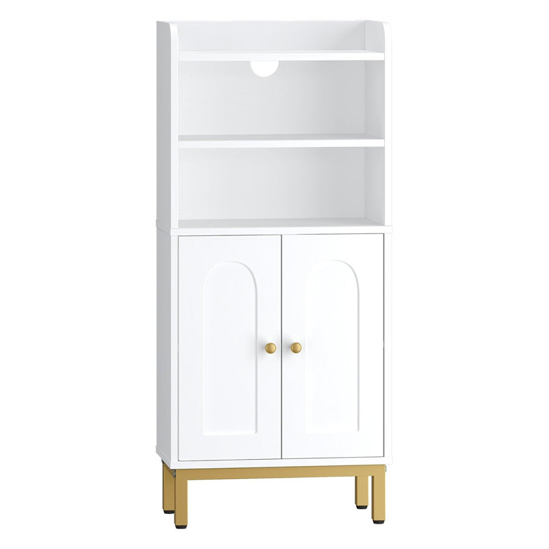Mini Floor Cabinet with 2 Door and Shelves