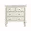 Table de chevet 4 tiroirs avec rangement - blanc antique-554809694
