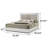 Woodbridge Upholstered Bed White-1694980639