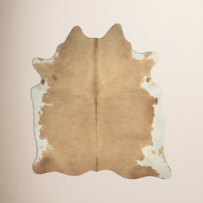 Charlize Whitish Beige Handmade Cowhide Rug