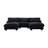 U Shape Cloud Couch With 2 Ottomans-171665211