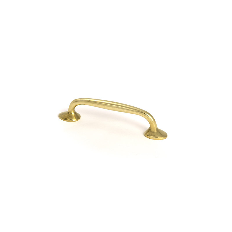 Moore Handle Pull, 3.8", Polished Brass