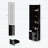 LED Dressing Mirror Cabinet with Adjustable Brightness,Multi-Layer Storage-579075264