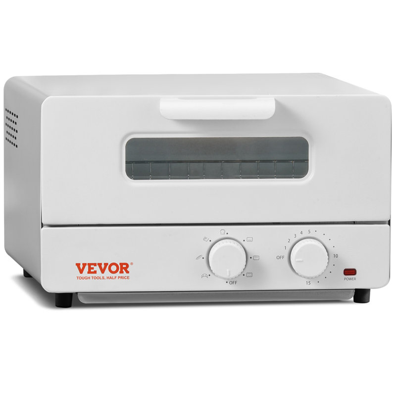 White Compact 12L Steam Convection Toaster Oven