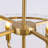 Friedhardt Dimmable  Drum Chandelier with Textured Glass, Gold Modern Lighting for Kitchen Island or Dining Room-1819329650-1819329651