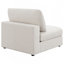 Chaise rembourrée beige sans accoudoirs avec coussins amovibles-286653260