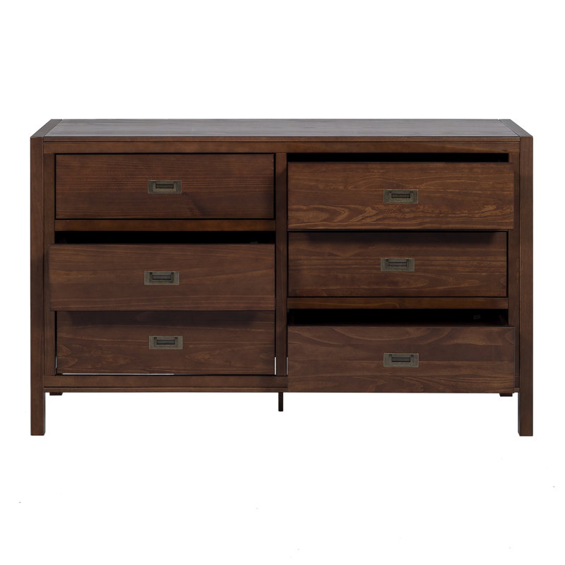 Hivernage 57.17'' W 6 - Drawer Dresser, Walnut