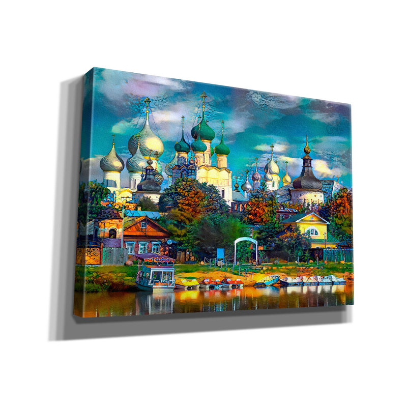  «Russie Rostov Kremlin» par Pierre Gavidia, art mural sur toile, 54 po x 40 po, H 40 po x l 54 po