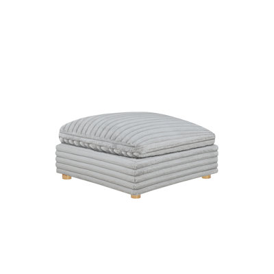 Modular Ottoman In Corduroy Velvet