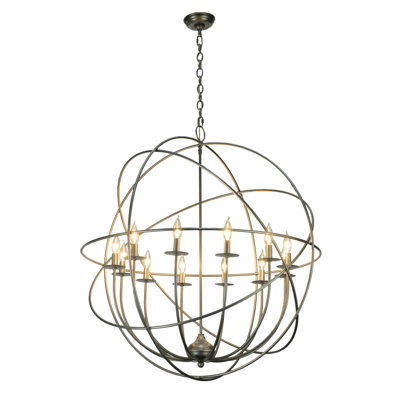 Analiya 12 - Light Geometric Chandelier