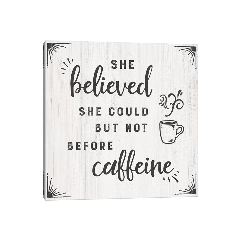 Caffiene - Print on Canvas, Wrapped Canvas, 93.98cm H x 93.98cm W x 1.91cm D