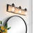     31.5 W 4-Light 23" W 3-Light Farmhouse Faux Wood Grain Vanity Light with Seeded Glass for Bathroom & Mirror-887759152-875365686