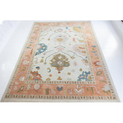 Reba Hand Knotted Wool Oriental Area Rug