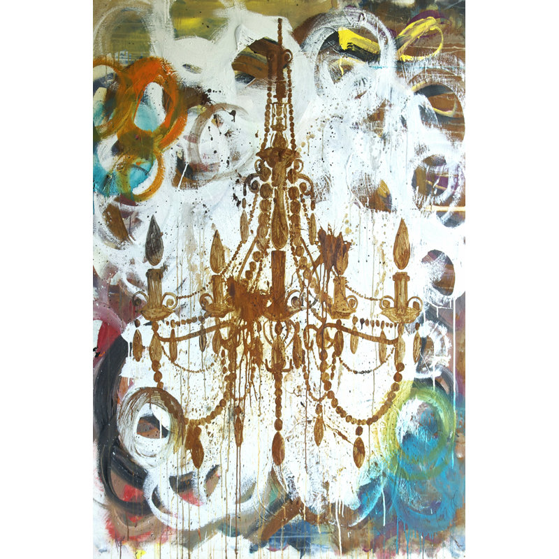 Rust Chandelier by Kent Youngstrom - Wrapped Canvas Art Prints, 46cm H x 30cm W