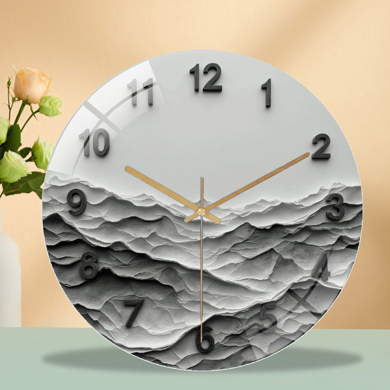 Horloge murale moderne moderne minimaliste 12 po