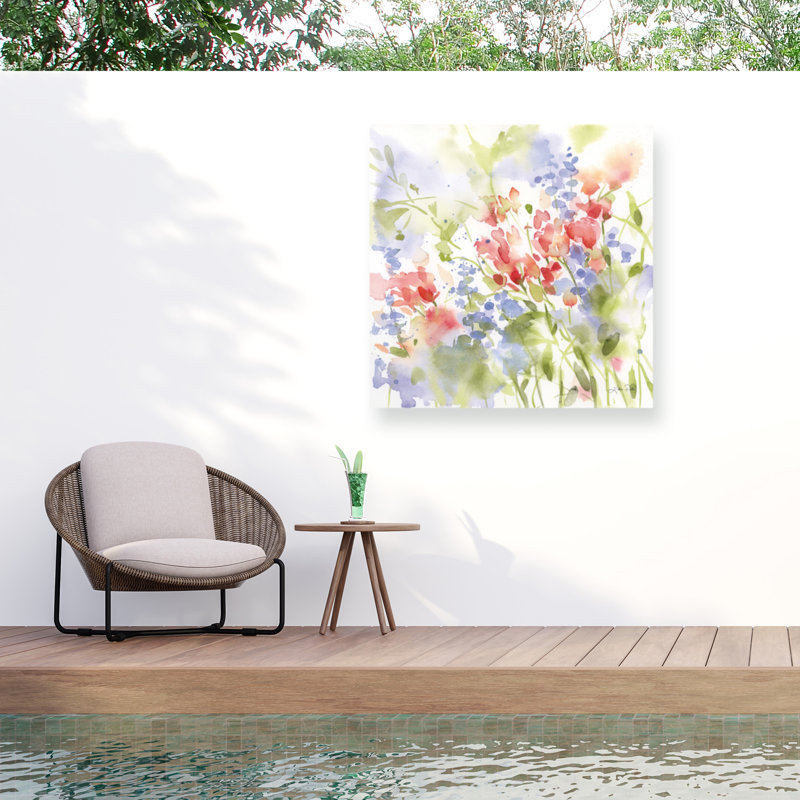 Toile d'extérieur «Spring Meadow II» Katrina Pete, H 18 po x l 18 po x P 1,5 po