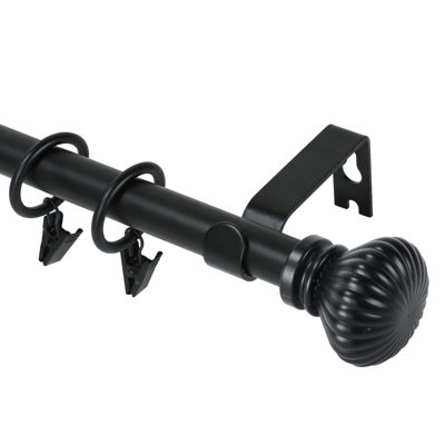 Plascencia Adjustable Single Curtain Rod