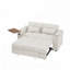 Canapé-lit en chenille avec accoudoirs de rangement, port USB, table d'appoint-894264676
