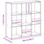Abdul 102cm H x 102cm W Bookcase-1213494949