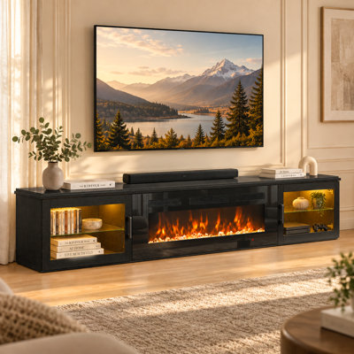 Demarri TV Stand Fireplace for TVs up to 85" Fireplace